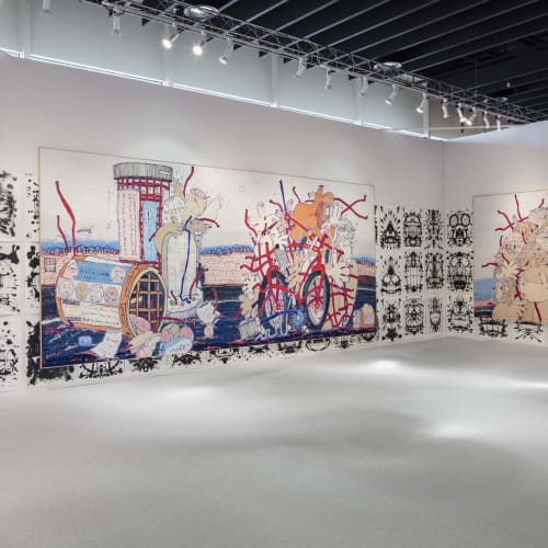 Installation view: Timothy Curtis, The Armory Show, New York. March 4-8, 2020