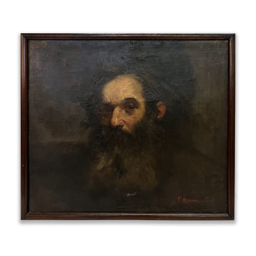 Leopoldo Romañach. Untitled. Signed recto lower right. Oil on canvas, 16.50 x 18.50 in.