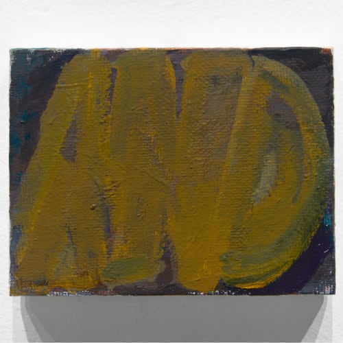 Dana Frankfort, And (2022), oil on canvas, 3"x4"x0.5", DF 198 Image: Allyson Huntsman