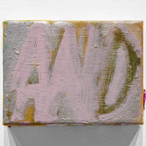 Dana Frankfort, And (2022), oil on canvas, 3"x4"x0.5", DF 217 Image: Allyson Huntsman