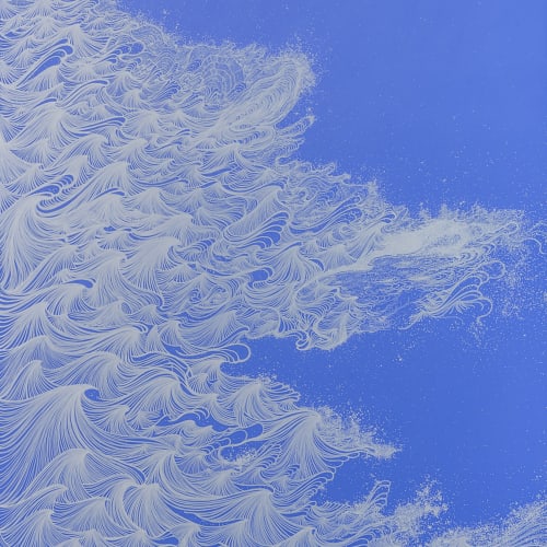 Sandra Cinto, Blue sea and star dust, 2020