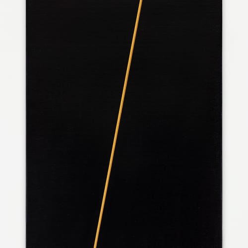 Valdirlei Dias Nunes, Untitled (barra dourada com fundo preto), 2022