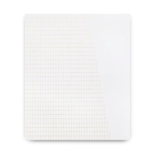 Valdirlei Dias Nunes, Untitled (grid with inclined trim at right), 2018