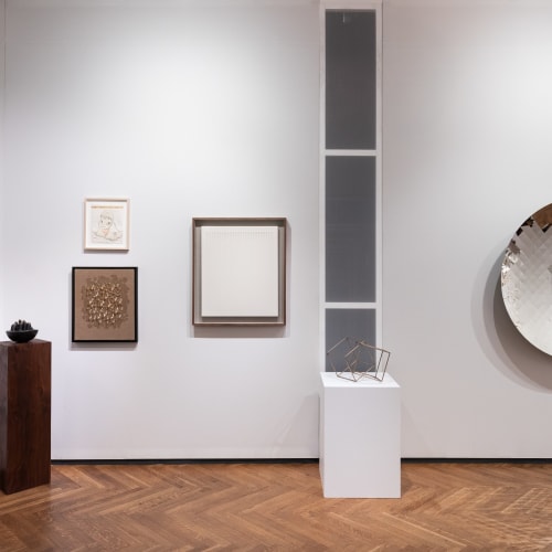Installation view of Tina Kim Gallery | Booth 210 at TEFAF New York (May 6-10, 2022). Courtesy of Tina Kim Gallery. Photo by Charles Roussel.