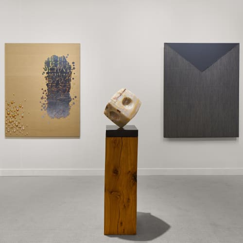 Installation view of Tina Kim Gallery | Booth 113 at FOG Design+Art. Courtesy of Tina Kim Gallery. Photos by Johnna Arnold.
