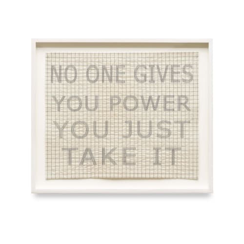 Ghada Amer, WITCHES, No One Gives You Power You Just Take It, 2023