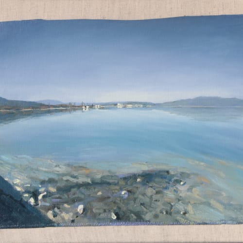 Tomas Watson, Gera Bay, oil on linen, 35 x 45 cm, 2022