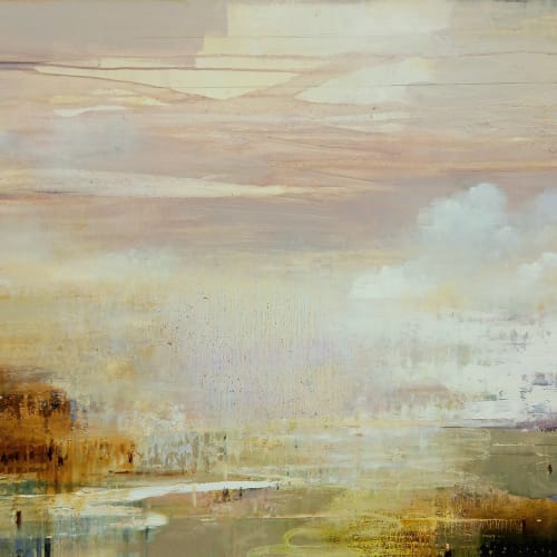 Gareth Edwards, Pavilion near the Arsenale, oil on canvas, 90 x 100 cm, 2024