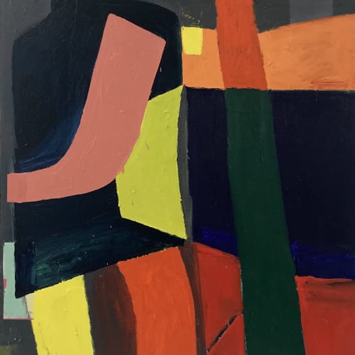 Fraser Taylor, Inver Standing Figure, oil on canvas, 122 x 107 cm, 2023