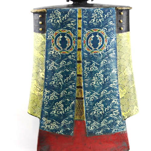 John Bedding, Samurai, Oda Nabugana, ceramic, 51 x 36 x 16 cm, 2024