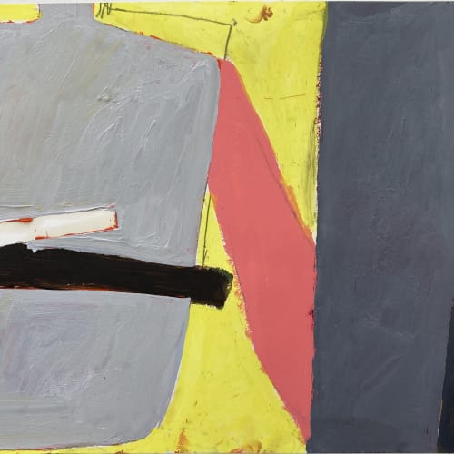 Fraser Taylor, Pink Arm, oil and collage on paper, 59 x 84 cm, 2023
