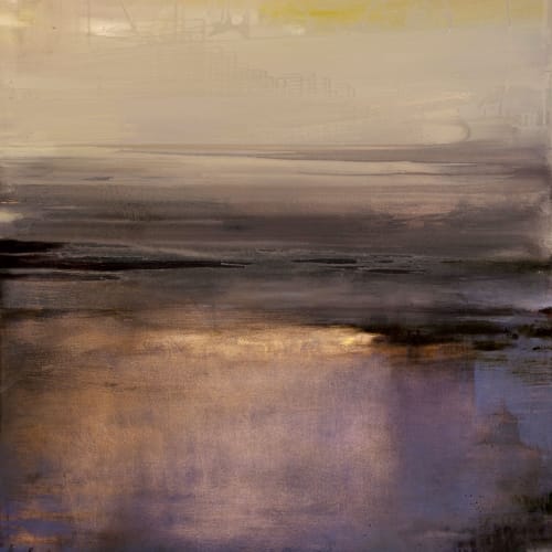 Gareth Edwards, Beach, oil on canvas, 110 x 100 cm, 2022