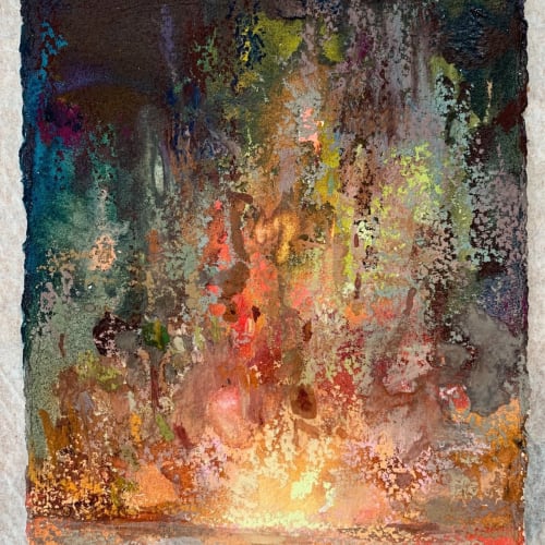 Nina Murdoch, Tonight, pastel on paper, 15 x 13 cm, 2022
