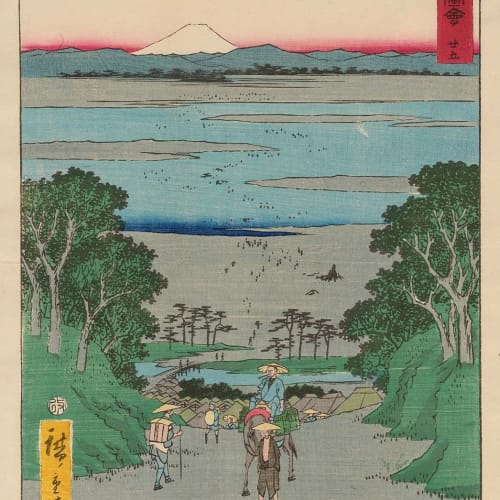 Utagawa Hiroshige, Kanaya, circa 1855