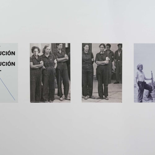 View of the exhibition “Dora García. Romeos, luchadorxs e insecto” © Es Baluard Museu, 2023. © of the work of...