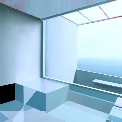 Asmund Havsteen-Mikkelsen Crystaline View, 2023, Oil on canvas 131 x 100 cm