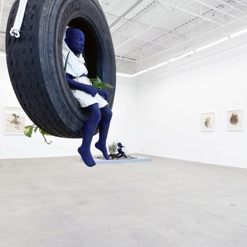 installation view of Beya's exhibition.
