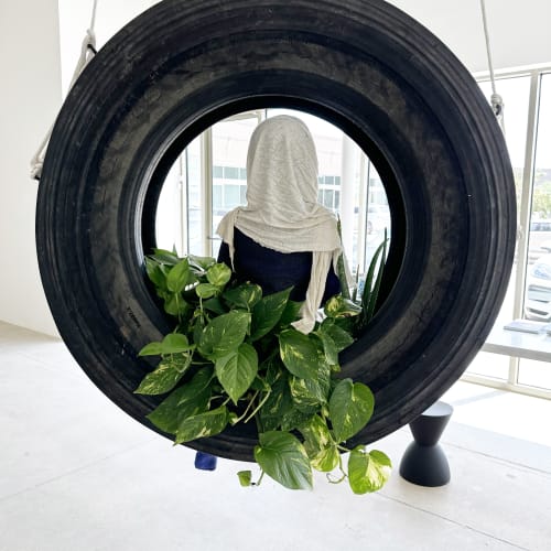 installation of Beya's exhibition