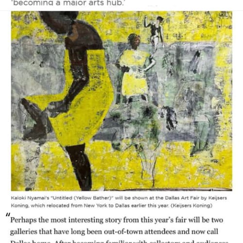view of the Dallas Morning News layout featuring an image by Kaloki Nyamai and text by Lauren Smart