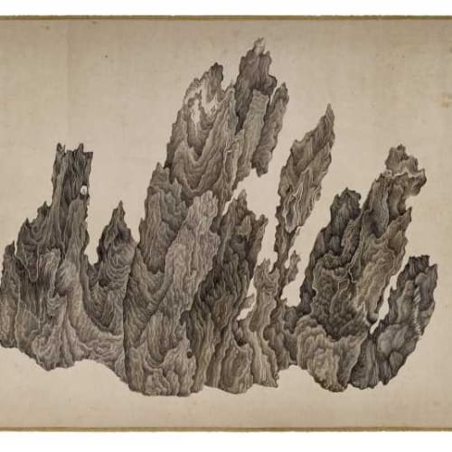 WU BIN, Ten Views of a Lingbi Stone, China, Ming dynasty, Wanli reign, 1610, private collection, photo. © ORNAN ROTAM,...