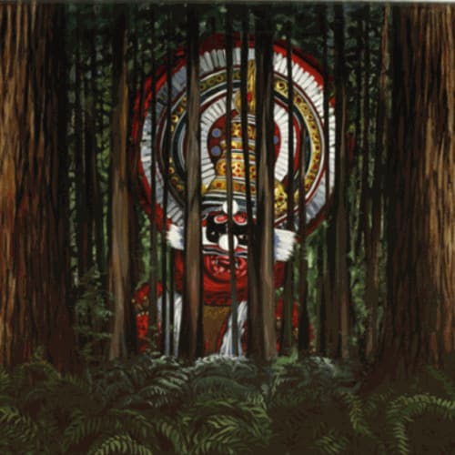 ROBERT MANGO Woodland Diety 60" x 50" inches oil on canvas 1995