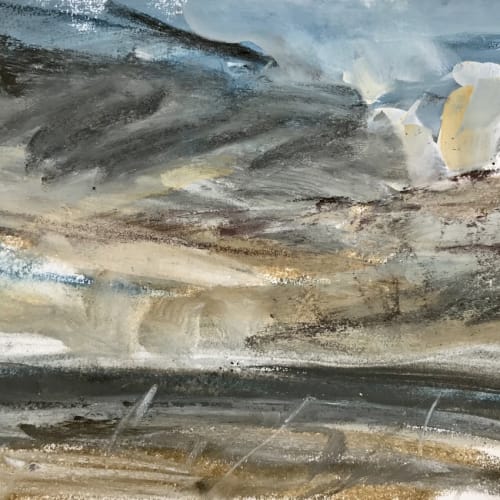 North Kent Marshes sketch 2 by Louise Balaam