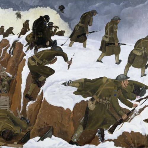"Over The Top". 1st Artists' Rifles at Marcoing, 30th December 1917