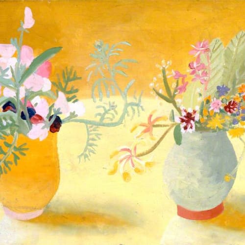 'Honeysuckle and Sweetpeas' (c) Trustees of Winifred Nicholson. Photo credit Aberdeen Art Gallery & Museums.