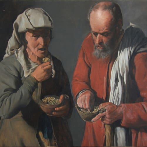 After ‘The Porridge Eaters' - Georges de la Tour (2010, oil on linen)