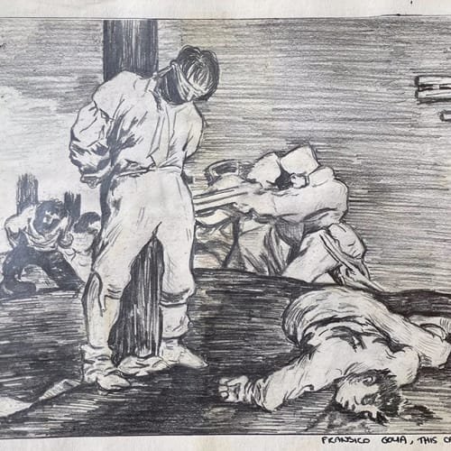 Drawing after ‘This Can Not Be Seen’ by Goya (1993)