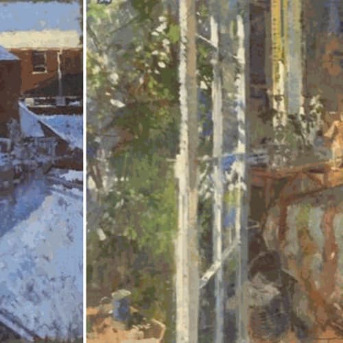 Paintings of Peter Kuhfeld's garden