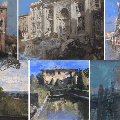 A collection of paintings of Italy by Peter Kuhfeld