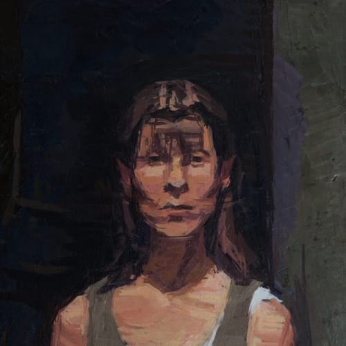 Study for a Portrait of Rose I (oil on canvas)