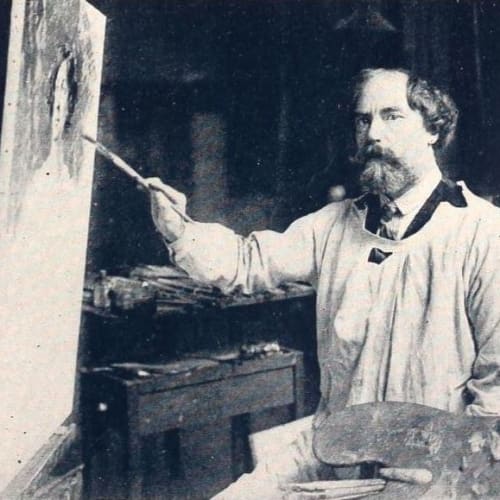 Photo of Augustus John (from page 47 of the July 1923 Shadowland), Public Domain