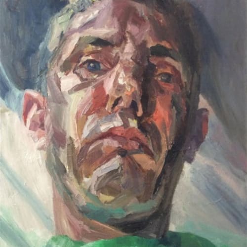 Joint Winner of The Doreen McIntosh Prize: Tim Benson, Selfie by Lamplight