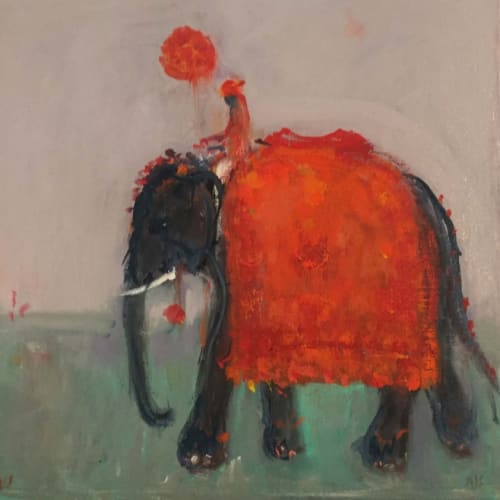 Winner of The Dry Red Press Award: Ann Shrager, 'Diwali Elephant'