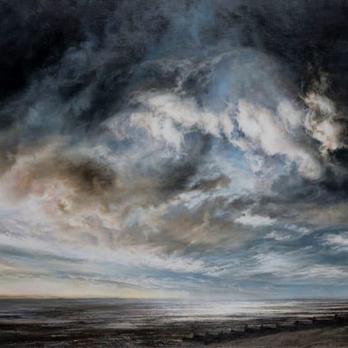 The Peter Ashley Framing Prize & The Winsor & Newton Award: Sarah Spencer, Whitstable Sky and Seascape