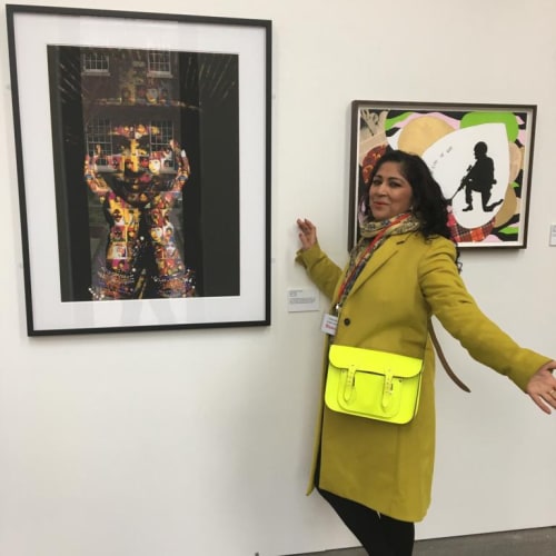 Chila at Public View exhibition at the Bluecoat in Liverpool, 2017