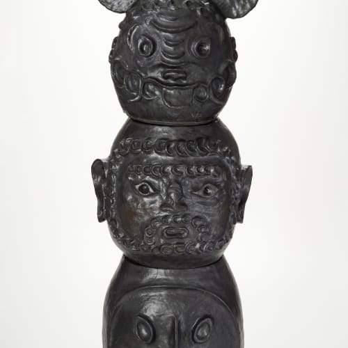 小池一馬/Kazuma Koike, BC240222 , 2024 陶/ Glazed stoneware, H113 × W47 × D42 cm