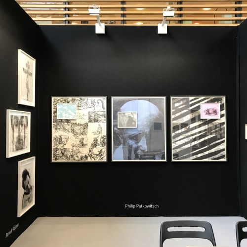 Drawing Now Paris 2019, Gunter Brus, Hermann Nitsch, Philip Patkowitsch, Arnulf Rainer, Thomas Thyrion Photo Robert Kastowsky