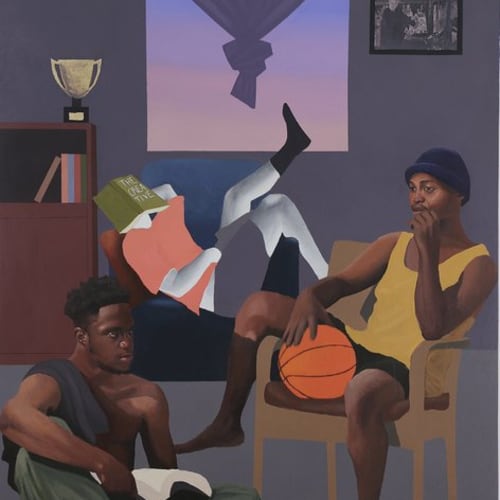 David Otaru Daydreaming (II), 2022 Acrylic on Canvas 40 X 66 in DO0018