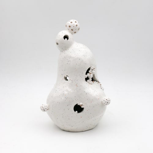 Nighty Night II, 2024 Glazed stoneware, Luster 9.5 x 6 x 6 inches (DYS010)