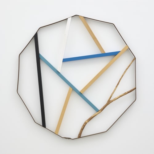 Kisho Suga Circle and Circled Voids, 2012 Wood, Acrylic 117.9 x 1112.9 x 4.9 cm
