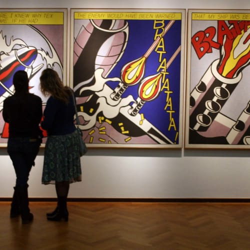 "As O Opened Fire by Roy Lichtenstein" Taken on February 11, 2007 by Pixel Addict is licensed under CC BY 2.0.