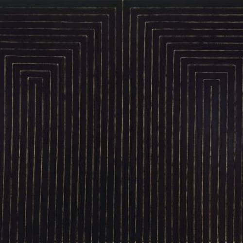 Frank Stella The Marriage of Reason and Squalor, II, 1959 Enamel on canvas, 7′ 6 3/4″ x 11′ 3/4”, Museum of Modern Art