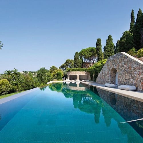 The swimming pool at Picasso’s estate in Mougins.