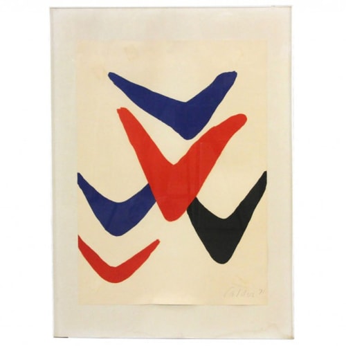 A print by Alexander Calder found in a storeroom at Stony Brook Southampton Hospital.