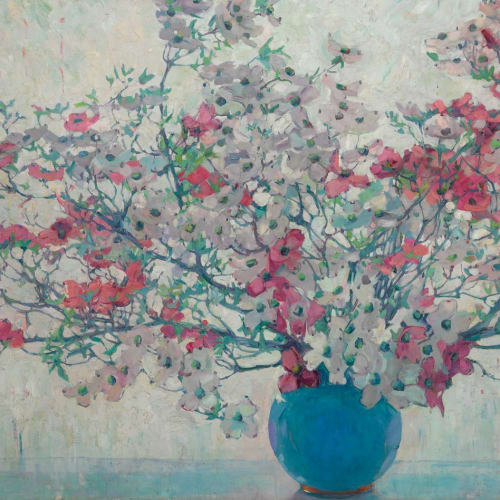 Jane Peterson White and Pink Dogwoods