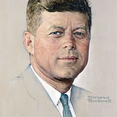Norman Rockwell’s portrait of presidential hopeful John F. Kennedy, 1960.