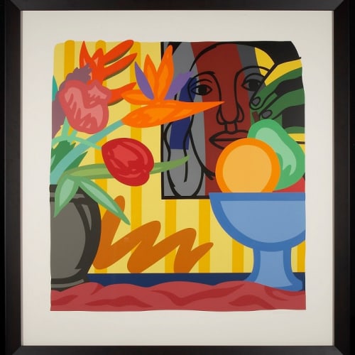 Tom Wesselmann Mixed Bouquet with Leger, 1993 Color serigraph 54 ½ x 51 inches Signed, numbered , and dated For sale at Surovek Gallery